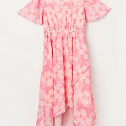 Fame Forever by Lifestyle Floral Print Flared Sleeve Maxi Midi Dress-image-50