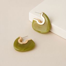Accessorize Chunky Crescent Shaped Half Hoop Earrings-image-72