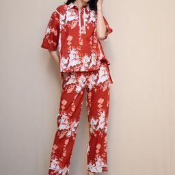 Aura By Sanskrutihomes Printed Pure Cotton Tunic With Trousers Co-Ords-picture-7