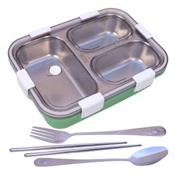 Toyshine , Magna Large Lunch Box Thermal Stainless Steel Insulation Box Tableware Set Portable Lunch Containers for Kid Adult Student Children Keep Food 100ml green-picture-28