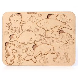 Omocha Peg and Paints Board Puzzle - 6 Pieces-image-1