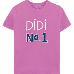 Zeezeezoo Rakhi Theme Half Sleeves Didi No 1 Printed Tee - Pink-picture-45