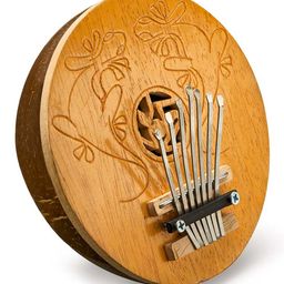 Sarveda Kalimba 7 keys - Plain engraved Iguana-image-95