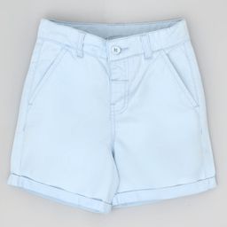 YOUMAA Cotton Solid Shorts - Light Blue-image-52