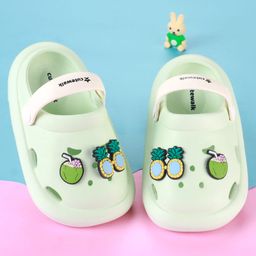 Cute Walk by Babyhug Clogs with Backstrap & Beach Theme Applique - Sea Green-picture-18