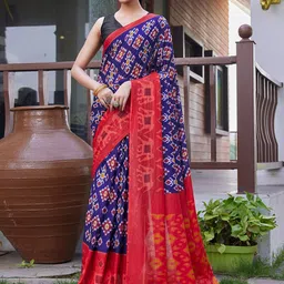 Mitera Ethnic Motifs Printed Saree-image-21