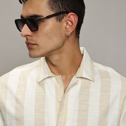 The Roadster Lifestyle Co. Men Premium Relaxed Fit Vertical Striped Cotton Casual Shirt-picture-1