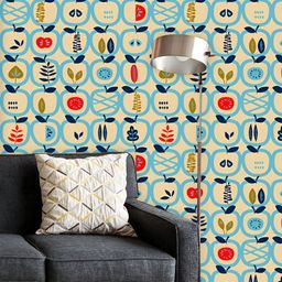ArtzFolio Printed UV-Resistant Anti-Bacterial Apples & Leaves Pattern Peel & Stick Wallpaper-image-50