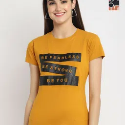 Dreambe Women Typography Printed T-shirt-picture-42