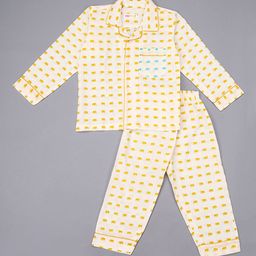 MYZUIE Unisex Kids Printed Night suit-image-49