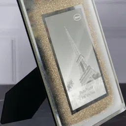 AARVI DECOR STUDIO Gold-Toned 1 Pieces Glass Table Photo Frame-picture-7