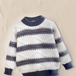 FOREVER FRIDAY Boys Striped Round Neck Pullover-picture-40