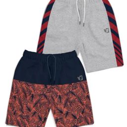 HELLCAT Kids Multi Color Block Shorts (Pack Of 2)-image-31