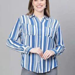 Oxolloxo Blue Striped Shirt-image-86