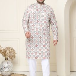 SOJANYA PLUS Men Printed Regular Kurta with Pyjamas-10