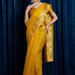 Mitera Zari Organza Saree-picture-39