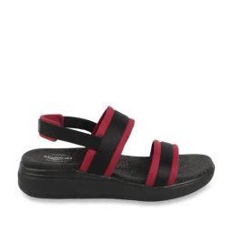 MediFeet Women's Solace Black Sling Back Wedges-image-16