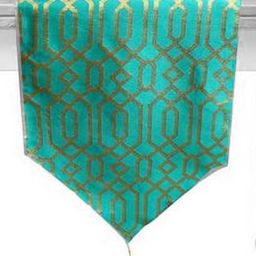 Pink Parrot 12x70 inch jacquard silk table runner-image-39