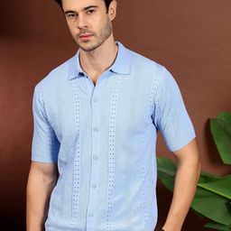 KVETOO Men Comfort Opaque Casual Shirt-image-4