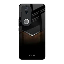 QRIOH Dark Walnut Real Printed Vivo V50e 5G Impact Resistant Back Case-picture-25