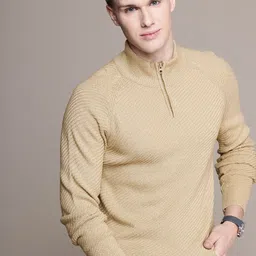 French Connection Self Design High Neck Pullover-image-2