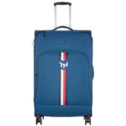 Tommy Hilfiger Kingsville Blue Printed Medium Soft Trolley Bag - 41 cm-2