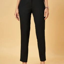 Annabelle by Pantaloons Black Mid Rise Trousers-picture-31