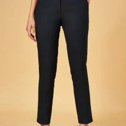 Annabelle by Pantaloons Navy Mid Rise Trousers-image-28