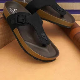 NICO NERINI Men Leather Comfort Sandals-picture-1