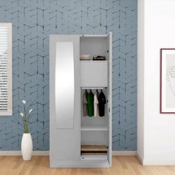Godrej Interio Slimline 2-Door Steel Almirah, Royal Ivory (1-Year Warranty, 1 Locker)-image-87