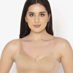 Clovia Beige Cotton T-Shirt Bra-image-42