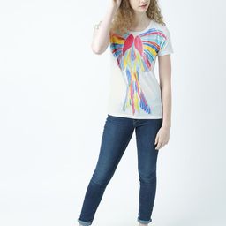 Huetrap Women White Printed Round Neck T-shirt-image-97