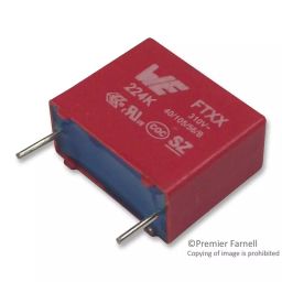 WURTH ELEKTRONIK Noise Suppression & Safety Capacitor, 0.1µf, 310Vac, 10%, Pp, 890334023023CS-image-85