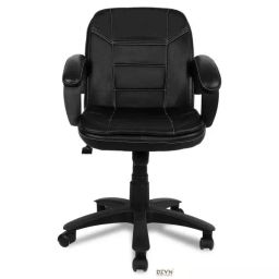 Ergonomica Black Leatherette Baxtonn Low Back Office Executive Chair Set of 2-picture-22