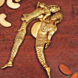 Ekaa Handicrafts Gold Brass Nut Cutter-45