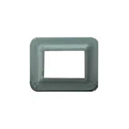 Anchor Roma Urban Hue 18 Module Pistachio Green Metallic Polycarbonate Cover Plate with Base Frame, 66818PG-39