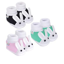 NESKA MODA Kids Pack of 3 Cotton Rabbit Face Slip On Booties-picture-8
