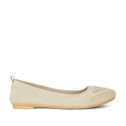 Bata Women's Beige Flat Ballets-picture-6