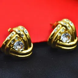 Stainless Steel Anti Tarnish Golden Western Earrings-image-53