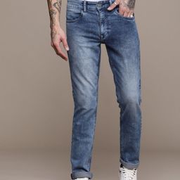 WROGN Men Slim Fit Light Fade Stretchable Jeans-image-92