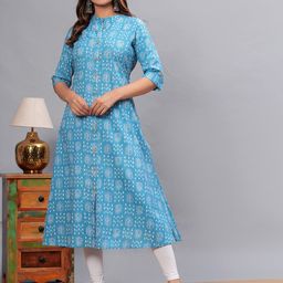 JAIPURI COLLECTION Printed A-Line Kurtas image 4