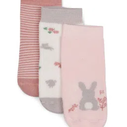 mothercare Girls Pack of 3 Ankle Length Socks-50