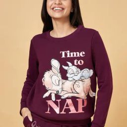 Dreamz by Pantaloons Wine Cotton Printed Sweatshirt-picture-19