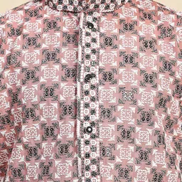 Pro-Ethic STYLE DEVELOPER Men Ethnic Motifs Embroidered Regular Thread Work Pure Cotton Kurta with Pyjamas image 2