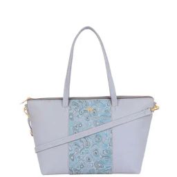 Baggit Iris Flower PVC Printed Tote Handbag-image-5