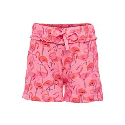 Sera Girls Pink Flamingo Print Regular Shorts-image-27