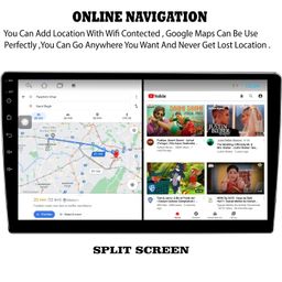 Auto Snap 9 Touch Screen Double Din Player Android 12 Gorilla Glass IPS Display Car Stereo 2GB Ram/32GB ROM with Navigation/Mirror Link Steering Wheel Control image 4