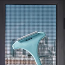 Amazon Basics Multifunctional Screen Brush | 2 In 1 Mesh Cleaning Brush & Wiper With Extended Handle Window Cleaning Brush | Net Cleaner Double-Sided Window Cleaner | Window Mesh Cleaner image 4
