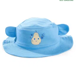 Babyoye 100% Cotton with Eco Jiva Finish Pears Print Hat Blue - Diameter 12 cm-picture-5