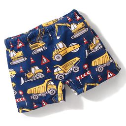 Babyhug Mid Thigh Length Swimming Trunk Vehicle Print - Navy Blue-image-49